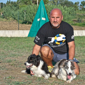 Sabbatini con i suoi cani
