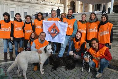 I cani del Parrelli in visita dal Papa