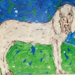 La pittura di Franceschelli: cani e cavalli fatti di colore