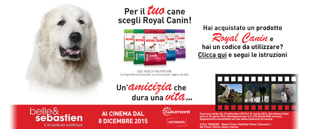 Arriva Belle & Sebastien, Royal Canin ti porta al cinema!