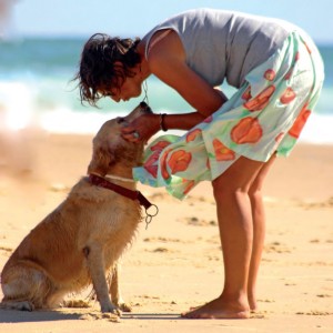 Al mare con il cane