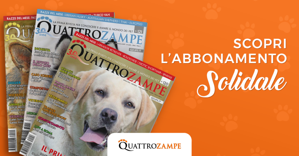 Abbonamenti solidali a Quattrozampe
