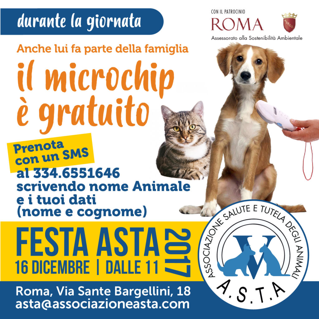 microchip gratuito roma 2017