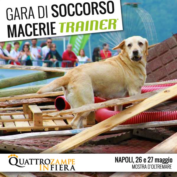 Quattrozampeinfiera a Napoli il 26 e 27 maggio 2018