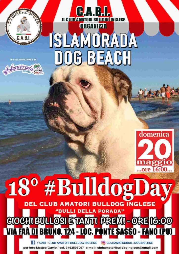 Bulldog Day a Fano il 20 maggio 2018