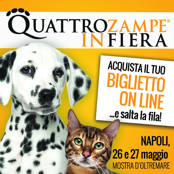 Quattrozampeinfiera a Napoli il 26 e 27 maggio 2018