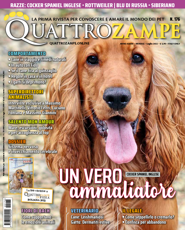 È in edicola il numero di luglio 2022 di Quattrozampe