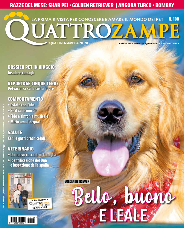 È in edicola il numero di Agosto 2023 di Quattrozampe