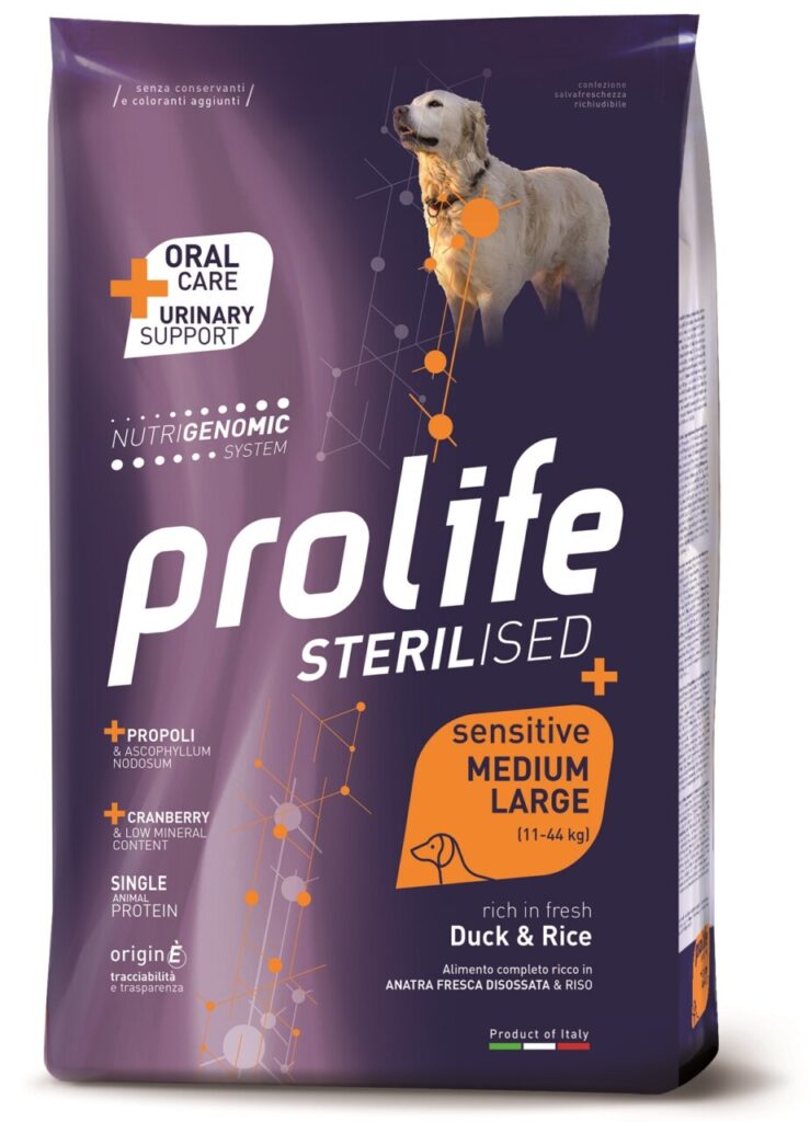 La linea Prolife Sterilised dry dog presenta nuovi prodotti
