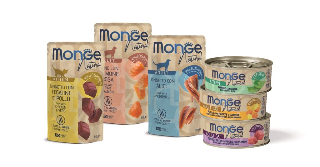 I prodotti per gatti della linea Monge Natural