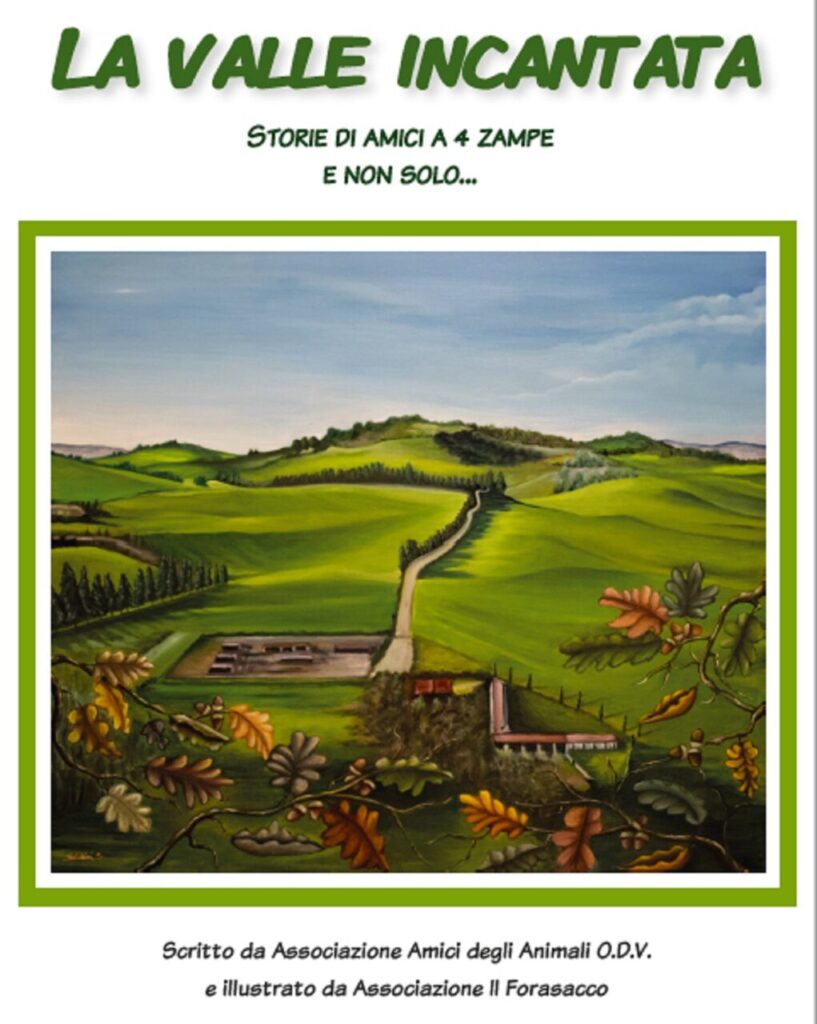 Il fumetto utilizzato dall’associazione “Amici Animali a 4 Zampe” che gestisce il Parco Canile “La Valle Incantata” per educare al rispetto degli animali