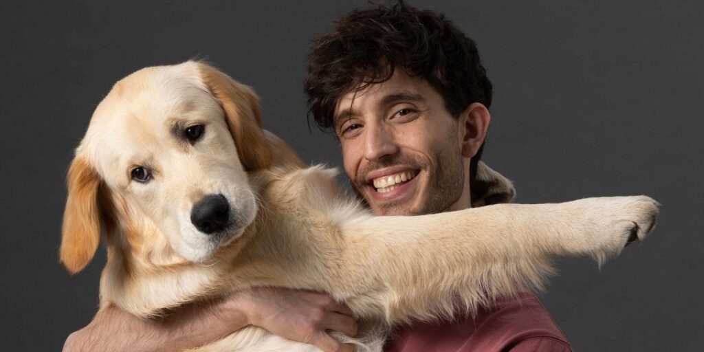 Un altro scatto del fondatore di Bau, Andrea Bianchi, con il suo cane